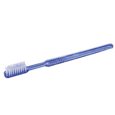 Einmal - Zahnbürste Zahnbürsten mit Paste blau Premium Plus  VE mit 100 Stück