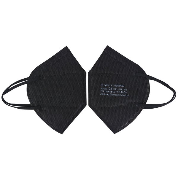 FFP2 Face Mask Maske, Farbe schwarz CE und Zertifikat, Einzelverpackt im Polybeutel