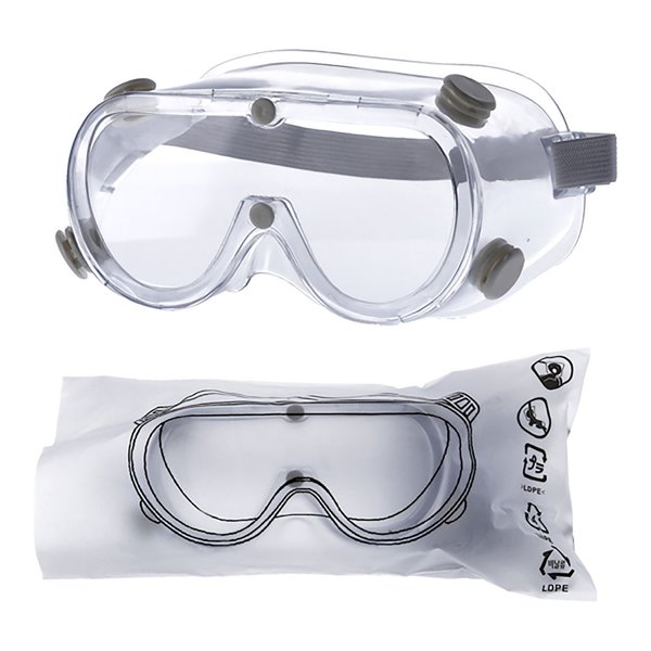 Schutzbrille geschlossen mit PC-Gläsern Anti-Beschlag