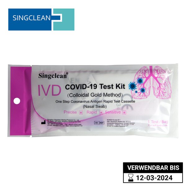 Singclean COVID-19 Antigen-Laien-Schnelltest 1er Softpack
